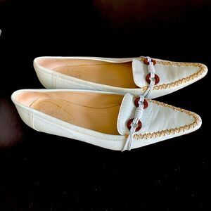 Baldinini Made in Italy Sz. 37 Pointed Toe Flats Blue